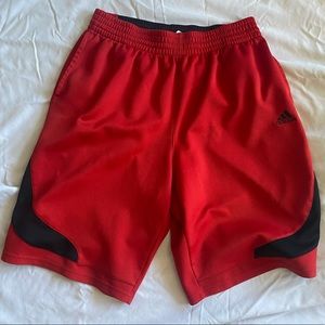 adidas Red Black Basketball Shorts Size Large